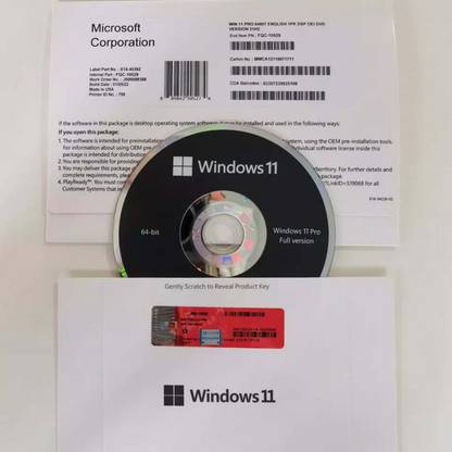 MICROSOFT Windows 11 Professional oem dvd pack Lifetime validity 64 bit - MICROSOFT : Flipkart.com