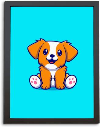 TheKarkhana Cartoon Cute Puppy Dog Poster Laminated (Without Glass) Digital  Reprint 12 inch x 8 inch Painting Price in India - Buy TheKarkhana Cartoon  Cute Puppy Dog Poster Laminated (Without Glass) Digital
