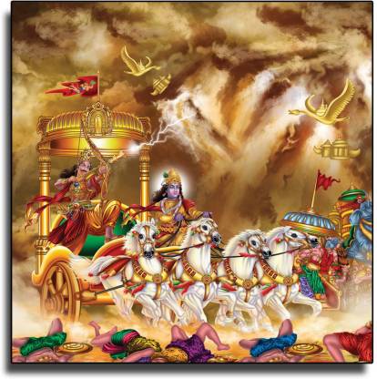 TRAHAS Radha Krishna Canvas Painting for Wall Decoration of Living Room ...