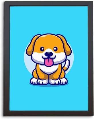 TheKarkhana Cartoon Cute Dog Tongue Out Laminated (Without Glass) Digital  Reprint 12 inch x 8 inch Painting Price in India - Buy TheKarkhana Cartoon  Cute Dog Tongue Out Laminated (Without Glass) Digital