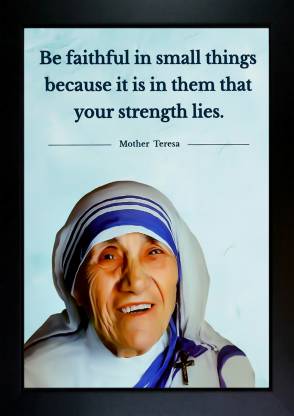 Rv Sales Mother Teresa Photo Frame Digital Reprint 13.5 Inch X 10 Inch 