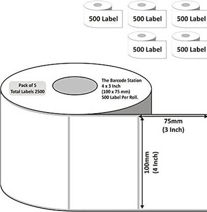GENXTRA BARCODE LABEL 100X75 LABEL SIZE THERMAL LABEL AVERY ...