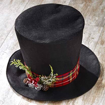 The Lakeside Collection Christmas Tree Topper Black Top Hat With Vintage Look Faux Mistletoe Hanging Ornaments Pack of 1 Price in India - Buy The Lakeside Collection Christmas Tree Topper Black Top