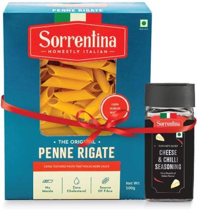 sorrentina Penne Pasta(500g) and Cheese Chilli Seasoning(40g)Combo Combo  Price in India - Buy sorrentina Penne Pasta(500g) and Cheese Chilli  Seasoning(40g)Combo Combo online at 