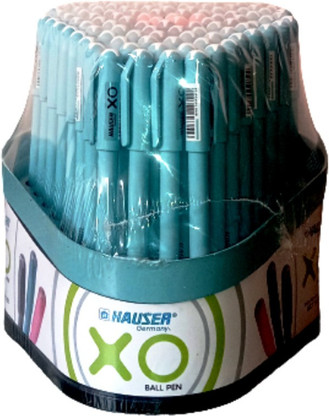 Hauser Germany Xo 20 Druckkugelschreiber – 5er Box, 0,7 Mm, Blaue Tinte, Ergonomischer Griff, Nachfüllbar