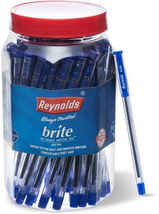 Reynolds Brite BP Pen Jar Ball Pen  (Pack of 50, Blue)