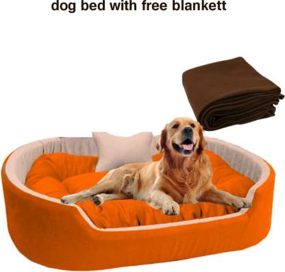 drilly soft ovalbed with free blankett for dogs and cats S Pet Bed ...