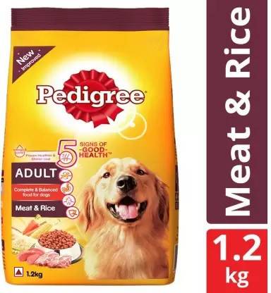 Pedigree Dry Food for Adult Dogs- Meat & Rice Flavour