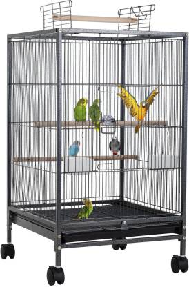 24X7Emall 30 Inch Sturdy Large Bird Cage With Rolling Stand (Black, Large) Bird  Cage Price In India - Buy 24X7Emall 30 Inch Sturdy Large Bird Cage With  Rolling Stand (Black, Large) Bird
