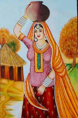 Rajasthani Painting Waterproof Vinyl Sticker Poster ||can3458-2 Fine ...