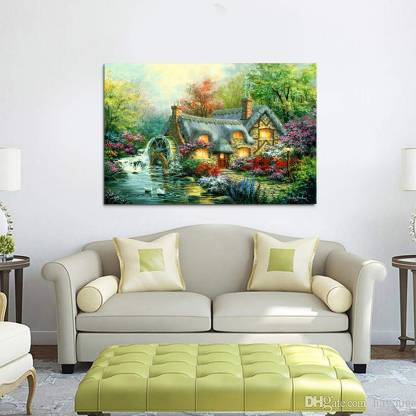 Vinyl Nature House Poster scenery wallpaper poster 24x36 inch 3D Poster -  Decorative posters in India - Buy art, film, design, movie, music, nature  and educational paintings/wallpapers at 