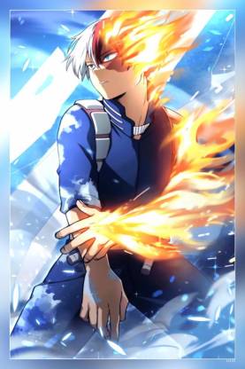 My Hero Academia Anime Hero Shoto Todoroki Matte Finish Poster P-12133 ...