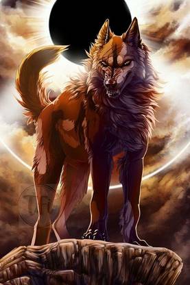 Wolf Poster | Wolf Posters for Room | Unframed | With Self Adhesive ...