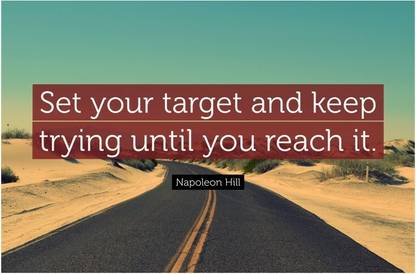 Set Your Target Motivational Quote Poster Paper Print - Quotes ...