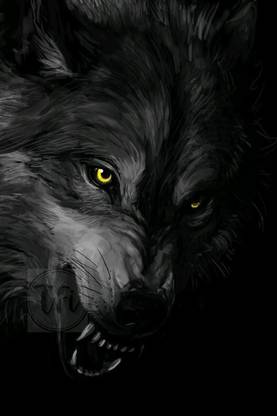 Wolf Poster | Wolf Posters for Room | Unframed | With Self Adhesive ...