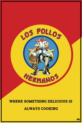 Breaking Bad Los Pollos Hermanos Poster 18 x 12 inch 300 GSM Paper