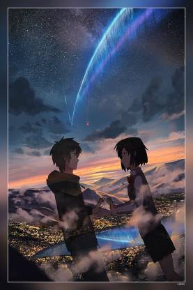 Kimi No Na Wa Your Name Japanese Anime Movie Matte Finish Poster Paper ...