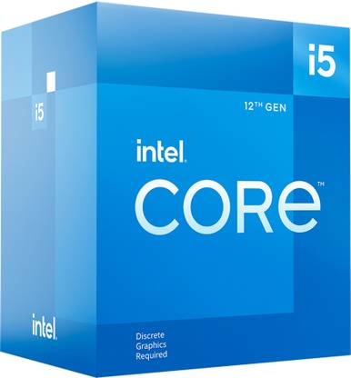 Intel i5-12400F 4.4 GHz Upto 4.4 GHz LGA1700 Socket 6 Cores 12 Threads Desktop Processor  (Blue)