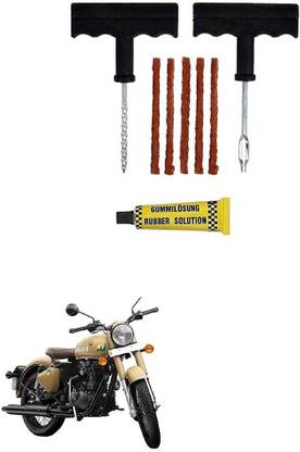royal enfield classic 350 tyre puncture