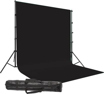 GiftMax Photography Backdrop Stand Kit Background Support Kit Foldable with  Bag and Curtain Cloth (with Stand KIT, Black Screen) Reflector Price in  India - Buy GiftMax Photography Backdrop Stand Kit Background Support