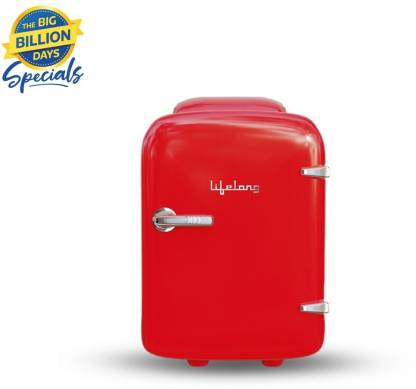 Lifelong 4 L Thermoelectric Cooling Single Door Refrigerator  (Red, LLPR04R)