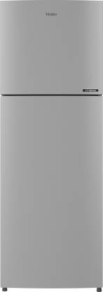 [For ICICI Credit Card] Haier 258 L Frost Free Double Door 2 Star Refrigerator  (Moon Silver, HEF-25EMS)