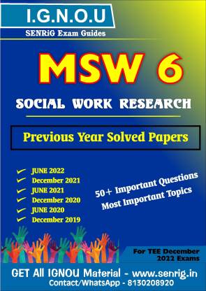social work research ignou