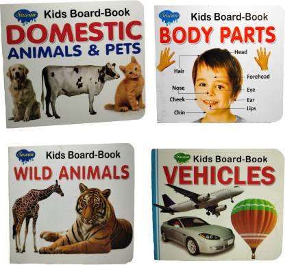 Kids Board-Book Domestic Animals & Pets, Wild Animals, Vehicle And Body  Parts: Buy Kids Board-Book Domestic Animals & Pets, Wild Animals, Vehicle  And Body Parts by Sawan at Low Price in India |