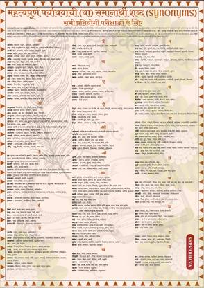 Mahatwapurn PARYAYVACHI SHABD (HINDI SYNONYMS/Hindi Vyakaran) Sabhi