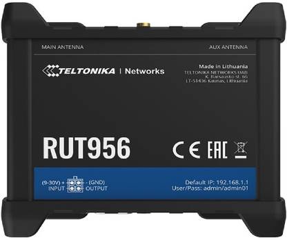 Teltonika RUT956 LTE 4G Dual SIM Router, Ethernet, Serial (RS232, RS485 ...