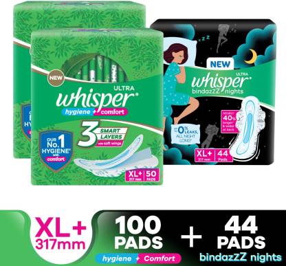 Whisper Combo of Ultra Clean and Bindazz Nights XL+