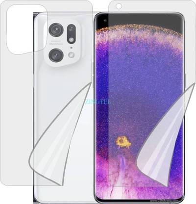Vitre Arrière Pour Oppo Find X5 Pro CPH2305 – Blanc Avec Adhésif – Neuf