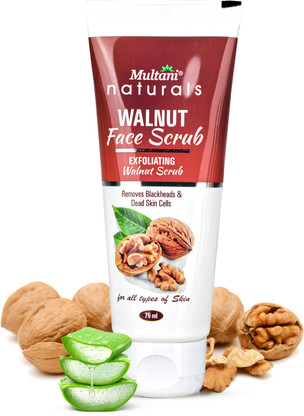 Multani naturals Walnut Face Scrub | Removes Blackheads & Dead Skin Cells - Scrub