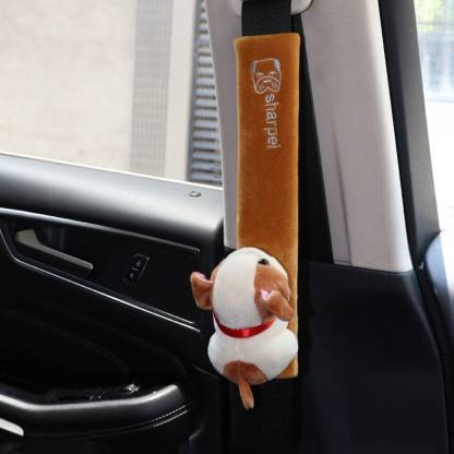 AVX Cute Cartoon Thicked Seat Belt Anti-Strangled Protective Cushion (Brown  Dog) Seat Belt Cover Price in India - Buy AVX Cute Cartoon Thicked Seat Belt  Anti-Strangled Protective Cushion (Brown Dog) Seat Belt