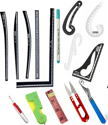 Kitoarts Tailoring Scales,Tailoring Scales Kit,Curve Scale For Tailoring,Tailoring Tools Sewing Kit