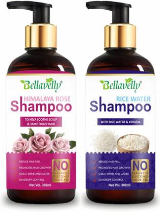 bellavelly ROSE & RICE WATER Shampoo for Hair Growth and Hair Fall Control (300mL+300mL) - Price in India, Buy bellavelly ROSE & RICE WATER Shampoo for Hair Growth and Hair Fall Control ( bellavelly ROSE & RICE WATER Shampoo for Hair Growth and Hair Fall Control (300mL+300mL) - Price in India, Buy bellavelly ROSE & RICE WATER Shampoo for Hair Growth and Hair Fall Control (