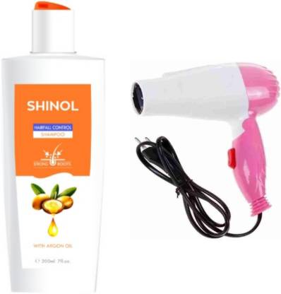 WATELLO RCM SHINOL HAIR FALL CONTROL SHAMPOO 200 ML WITH HAIR DRYER  (200 ml)