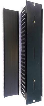 Elite 2U Heavy Duty 22 Slot Rack Mount Horizontal PVC Cable Manager 55 ...