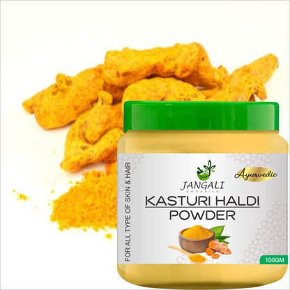 Pure Jangali Organics Herbal Kasturi Haldi (Wild Turmeric)100% Natural for Skin Treatment