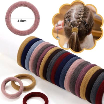 24 Pieces Seamless Hair Ties Ponytail Holders Thick Elastic Cotton Rubber  Rubber Band Price in India - Buy 24 Pieces Seamless Hair Ties Ponytail  Holders Thick Elastic Cotton Rubber Rubber Band online