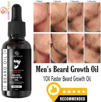 glowocean New & Advance Beard Growth oil- For Faster & Patchy Beard Growth  Hair Oil - Price in India, Buy glowocean New & Advance Beard Growth oil-  For Faster & Patchy Beard