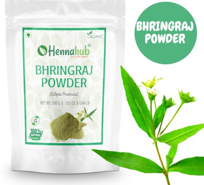 Elecious Bhringraj Powder for hair growth 200 Grams  Edible  Good for  Hair pack Hair
