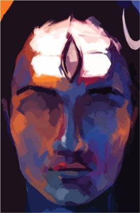 Shiva Third Eye Art poster Paper Print - Religious posters in India - Buy  art, film, design, movie, music, nature and educational paintings/wallpapers  at 