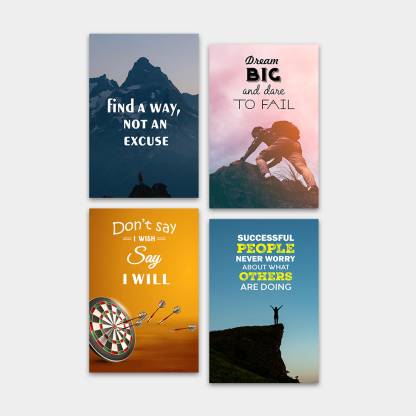 Motivational Quotes Decorative Wall Posters For Room Decor (PF_7013NN ...