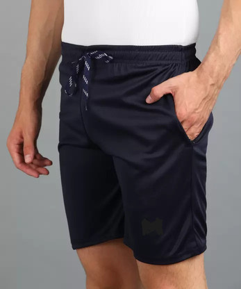 DISSMI Self Design Men Dark Blue Regular Shorts