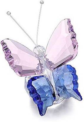 CrystalTears Crystal Butterfly Figurine Ornament With Crystal Ball
