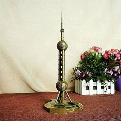 Sketchfab Oriental Pearl Metal TV Tower Statue Showpiece for Home Décor ...