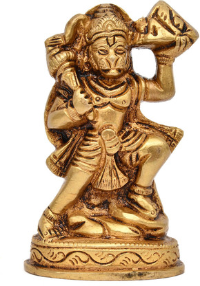 Statua Hanuman In Resina 21 Cm - Idol Per Pooja, Decorazione Casa, Ufficio, Regalo Spirituale
