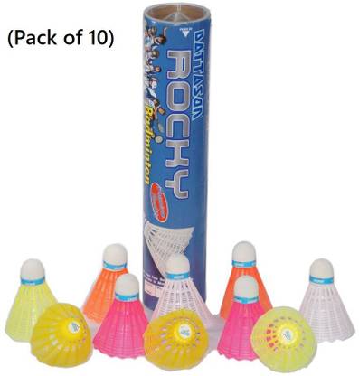 STATIC Sports (Pack of 10) - Best Quality Badminton Shuttlecock Plastic ...