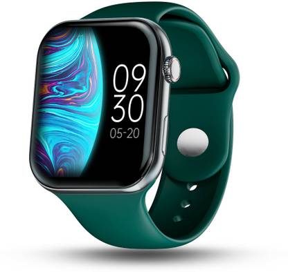Pebble Cosmos Grande 2.1 Largest Display, BT Calling, Wireless Charging,GPS Trajectory Smartwatch  (Green Strap, Free Size)